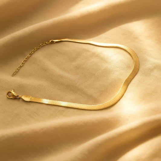 Thin Long Snakeskin Chain