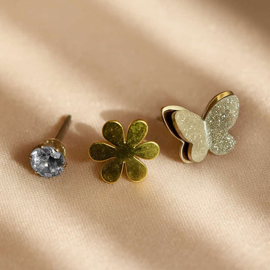Butterfly Wing Stud