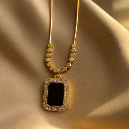 Beaded Black Onyx