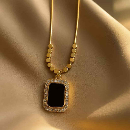 Beaded Black Onyx