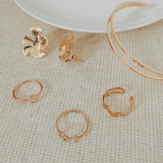 Rose Gold Celestial Open Ring