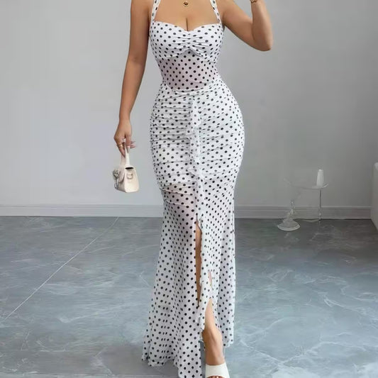 Polka Dot Maxi Dress